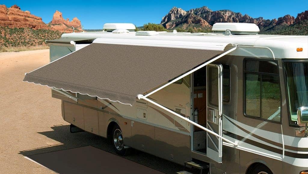 RV Awning Fabric Replacement - Acrylic 20' (Taupe) for Dometic