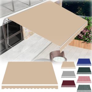 RV Awning Fabric Replacement 10x8ft (Khaki)