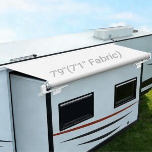 Rifachua RV Slide Out Topper, Heavy Duty Cover 7'9" White