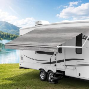 RV Awning Replacement Fabric 20' Gray Fade