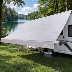 GLAUBIO 15FT Heavy-Duty RV Awning Fabric Replacement