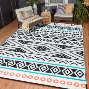 4x6 Waterproof Straw Patio Rug for Camping & Outdoor Use