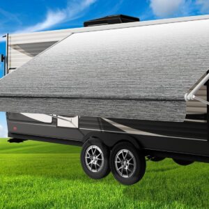 RV Awning Fabric Replacement 18FT Gray