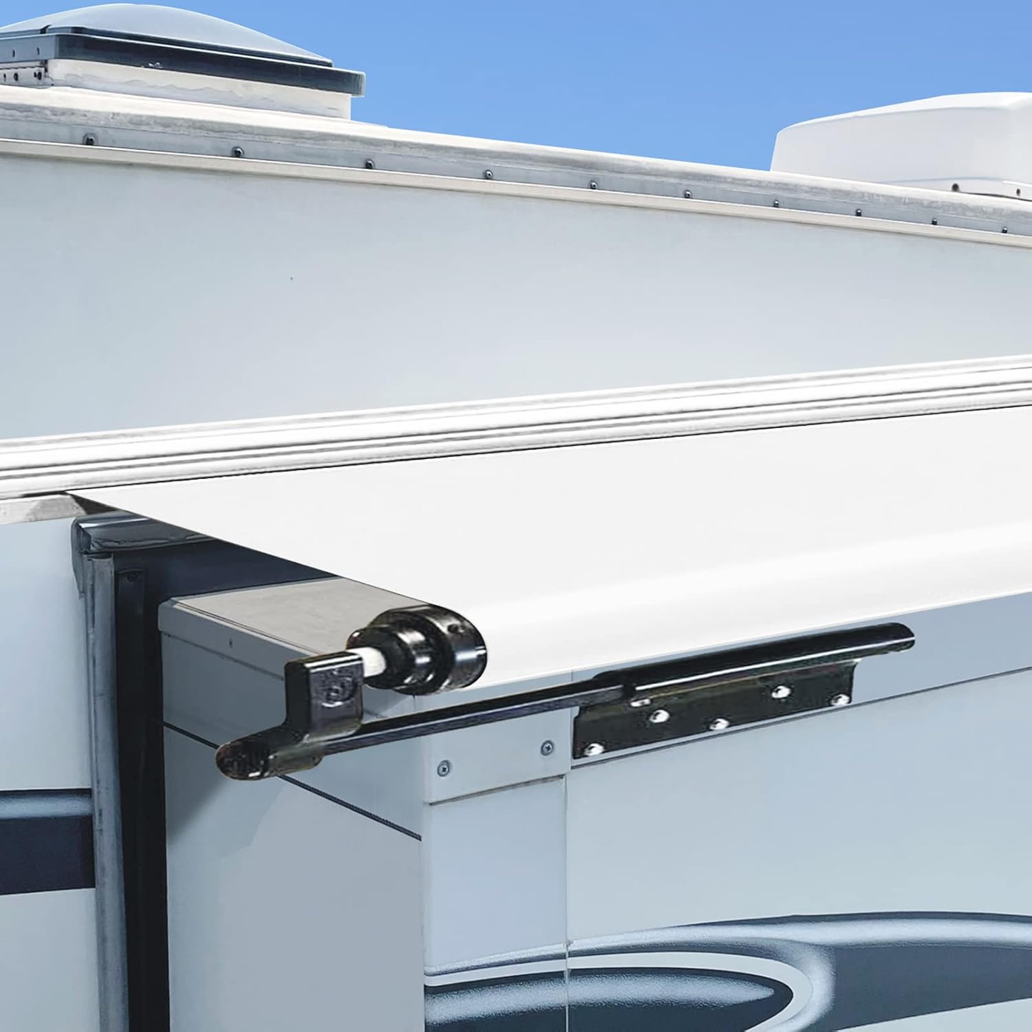 Dulepax RV Slide Out Awning Fabric Repl. 49x110in White