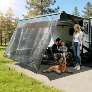 LUMONTIS RV Awning Sun Shade Screen 8'x11'3"