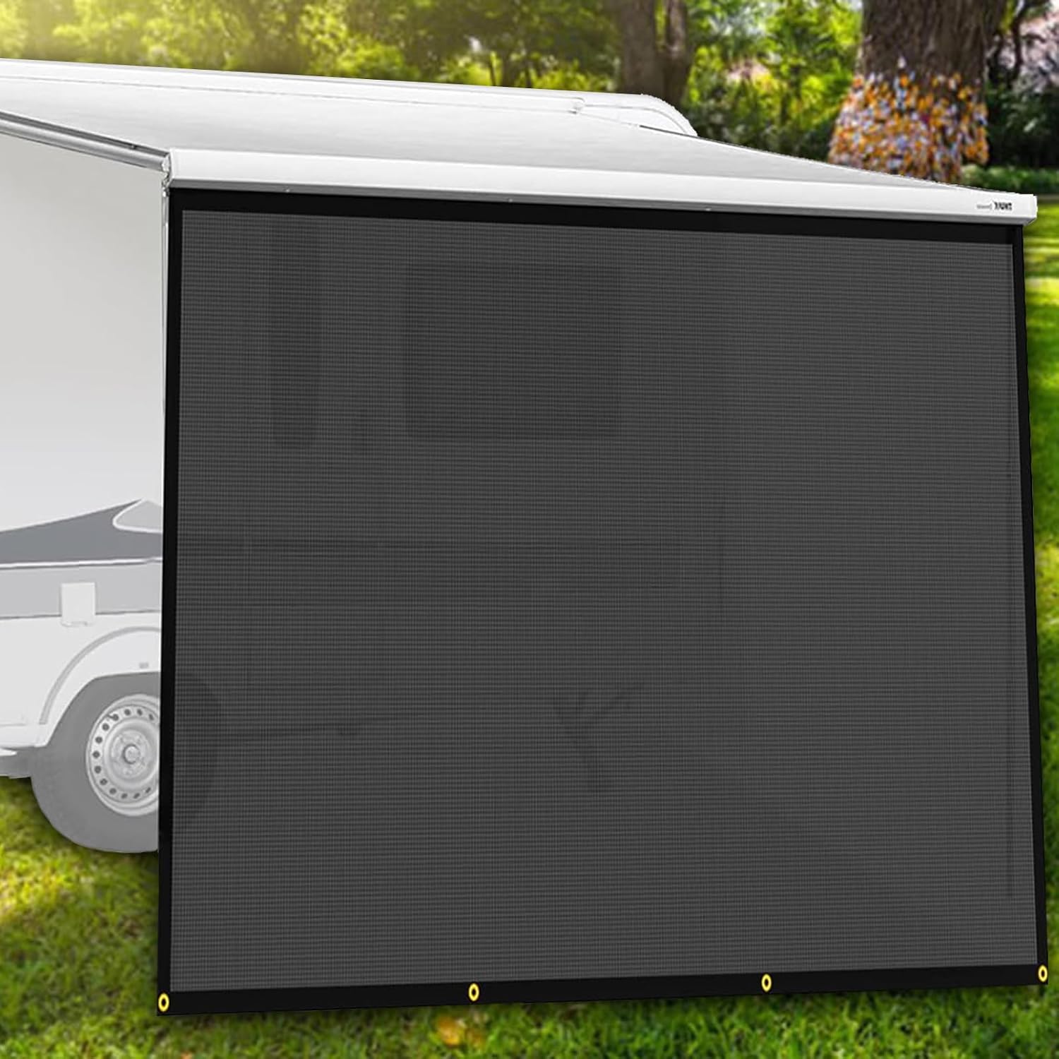 RV Awning Shade Screen 8' x 15' (16' Awning Fit)