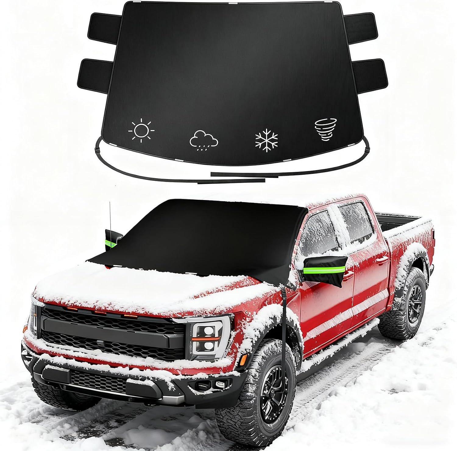 Wigoo 2026 Windshield Snow Cover - Ice & Frost Protection