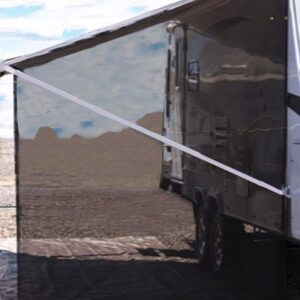 RV Side Awning Sun Shade 9'x7' - UV Blocking Mesh Screen