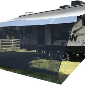 RV Awning Sun Shade Screen 8'x15'3" - UV Protection Kit