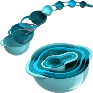 8-Piece Nesting Mixing Bowl Set with Measuring Cups