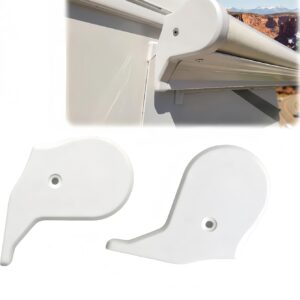 RV Awning Rail End Caps - Tevzulox Compatible with Carefree Kover II