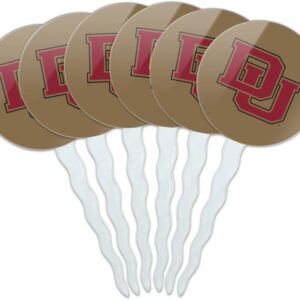 Denver Pioneers Cupcake Toppers Set - 6 Picks