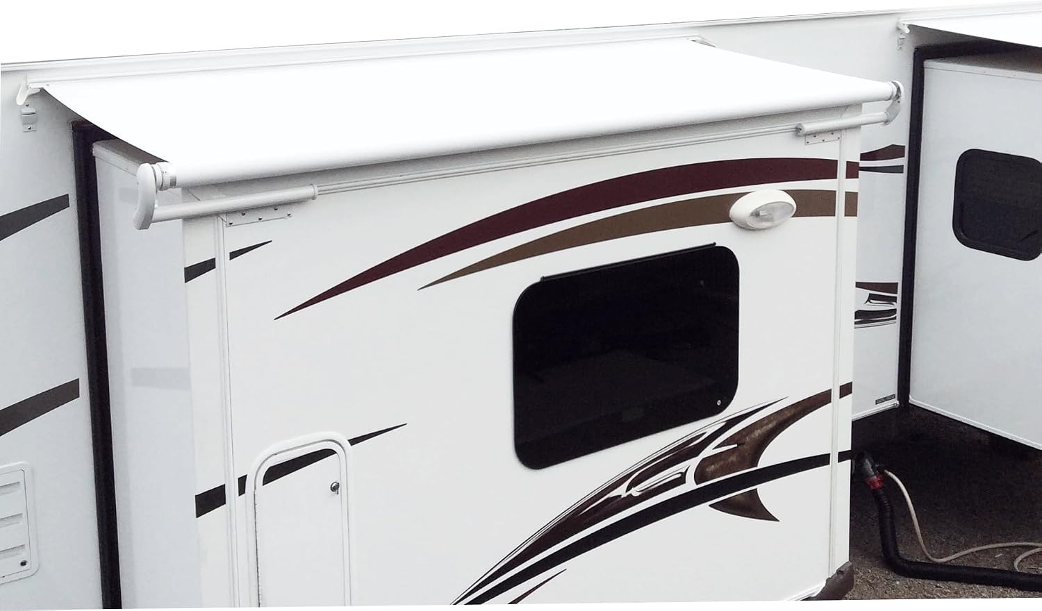 RV Slide-Out Awning Replacement Fabric – White | 5-Yr Warranty