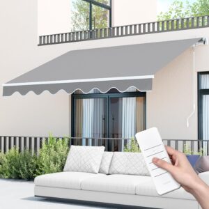 Paramondo 8.2' Retractable Awning - Motorized Sunshade
