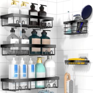 Moforoco 5-Pack Shower Caddy Organizer - Stainless Steel