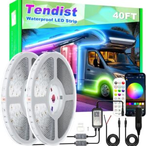 TENDIST 40ft RV Awning LED Light Strip Kit