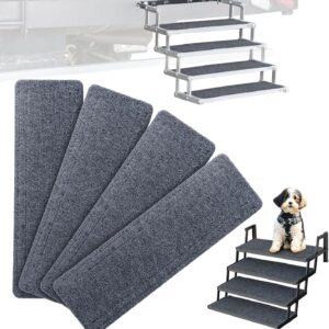 HOMEE RV Step Covers 4-Pack, 24"x7.5" Non-Slip Carpet