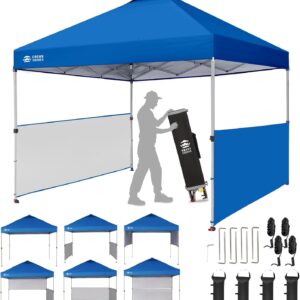 CROWN SHADES 10x10 Pop Up Canopy Tent, Blue