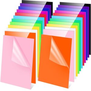 Remerry 24 Colored Acrylic Sheets, 12 Colors, 12x12"
