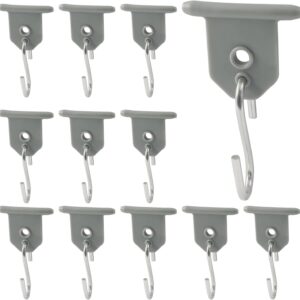12 Pcs RV Awning Hooks – Grey, Easy Slide-In Clips