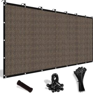 Shade&Beyond 90% UV Sun Shade Cloth 8'x12' Mocha