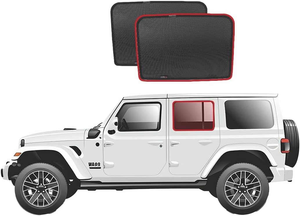 Jeep Wrangler/Gladiator Rear Window Shades – Snap Shades