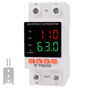 Pjerjzn Adjustable Smart Circuit Breaker 63A 2P