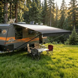VentoFirme RV Awning 12' Black Frame Set