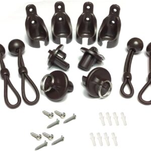 CACELY Bungee End Cap Kit for Coolaroo Shades (2 Sets)