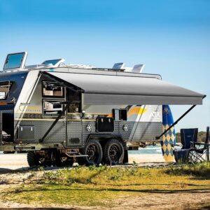 YESCAMP 16FT Manual RV Awning - Retractable Camper Shade