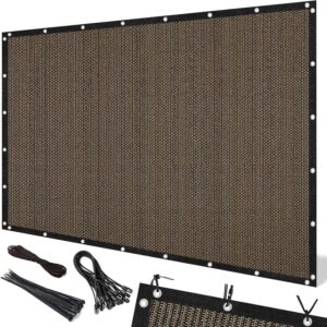 Artpuch 90% Sun Shade Cloth, 10x12FT Pergola Cover - Mocha