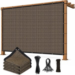 Outaro 90% UV Block Sun Shade Cloth 6x10ft, Mocha