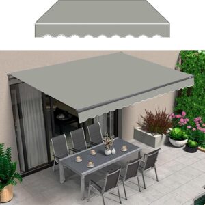 Diodceraic Retractable Patio Awning Replacement Fabric