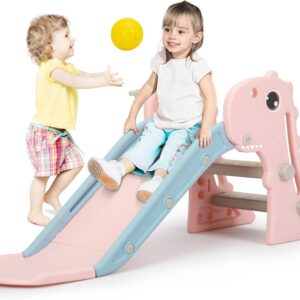 Nyeekoy 3-in-1 Toddler Slide & Play Set