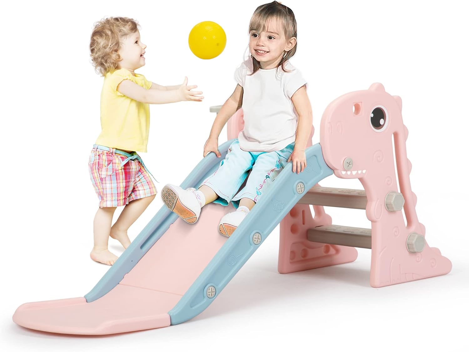 Nyeekoy 3-in-1 Toddler Slide & Climber Playset