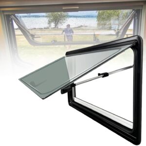 RV Emergency Exit Window w/ Shade & Net – UV Resistant