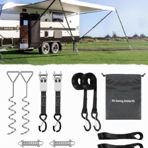 RV Awning Tie Down Kit - Wind-Proof Camper Anchors