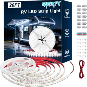 ISUERFY RV Awning LED Lights, 12V 20FT Camper Kit