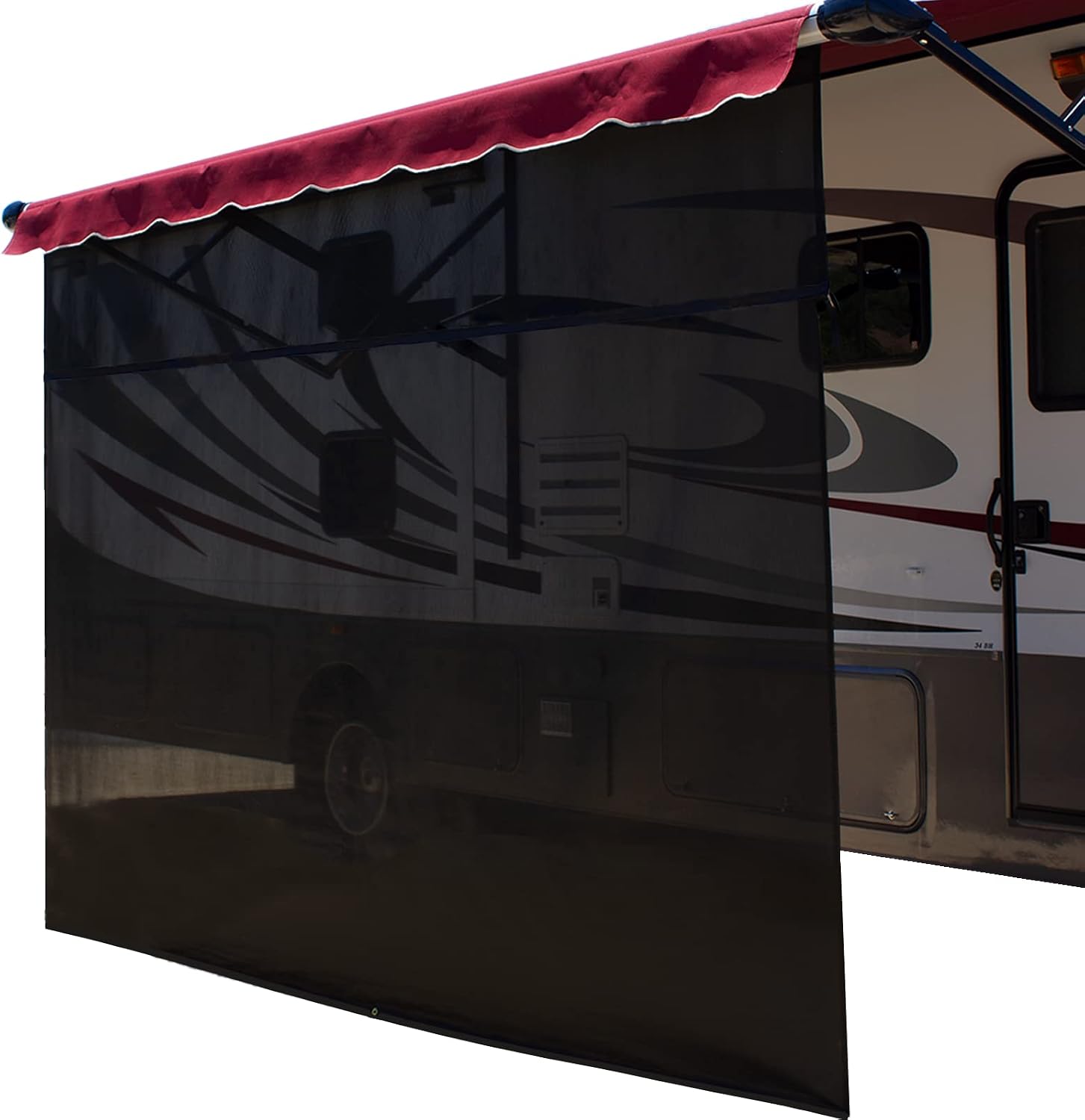 ShadePro Vista RV Awning Shade Screen 17'x9' Black