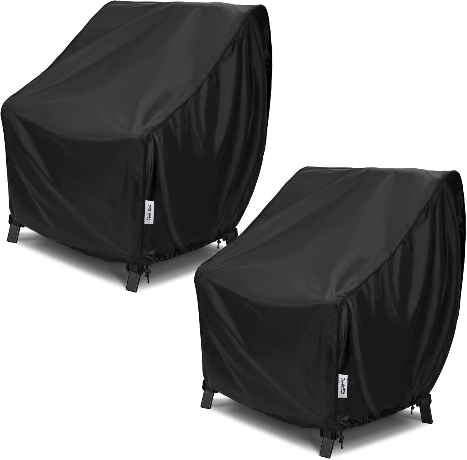 Waterproof Patio Chair Covers, 2-Pack, Black