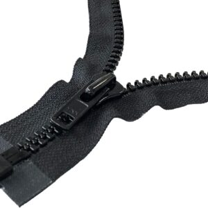 YKK #8 Black Heavy-Duty Separating Jacket Zipper