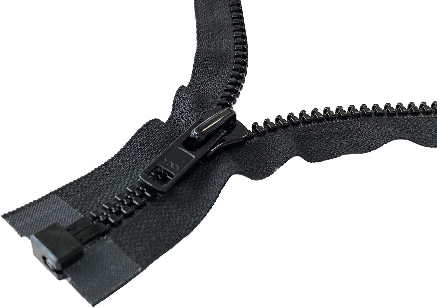 YKK #8 Black Heavy-Duty Separating Jacket Zipper