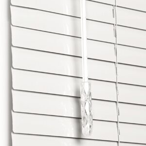 Premium 1" Aluminum Horizontal Window Blinds - White