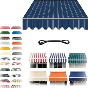 Navy 6.5x5ft Retractable Awning Fabric Replacement