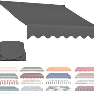 Custom Awning Fabric Waterproof Polyester Sun Shade 6.5ft-20ft
