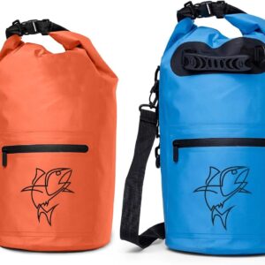Fish Kill Bags Waterproof Dry Bag 10L/15L, Orange & Blue
