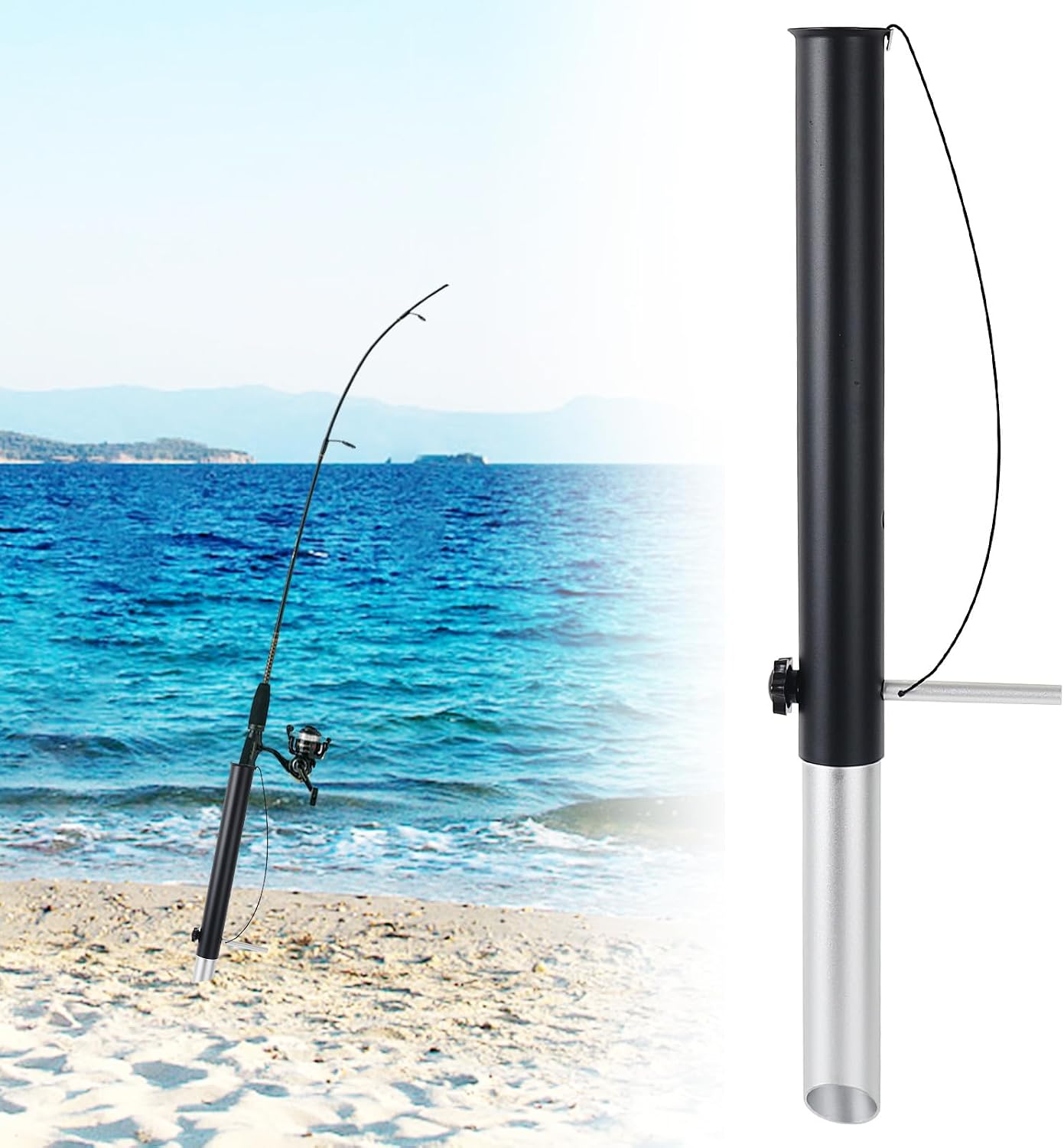Chiliqi Aluminum Surf Fishing Rod Holder Spike