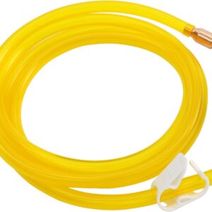 6FT Siphon Hose w/ Copper Valve - Gas, Oil, Water Transfer