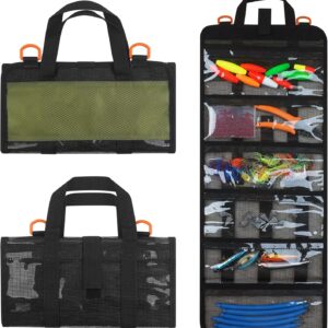 AGOOL 6-Pocket Fishing Lure Bag – Large Tackle Organizer
