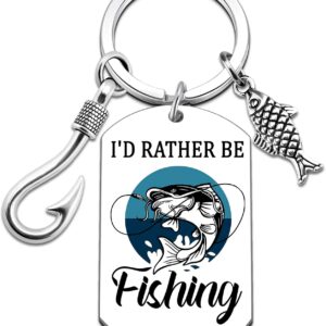 Men's Funny Fish Keychain – Cool Fishing Gift for Dad